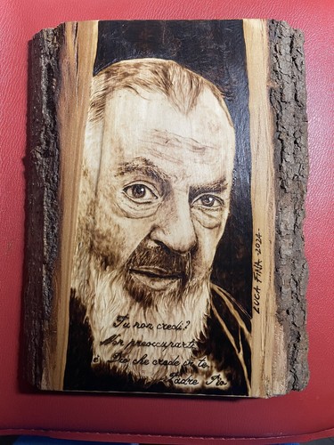 Ritratto pirografato legno - ritratto,