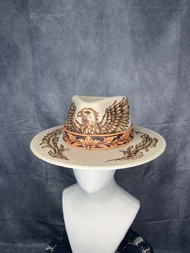 Fedora pyrographic hat - fedora,