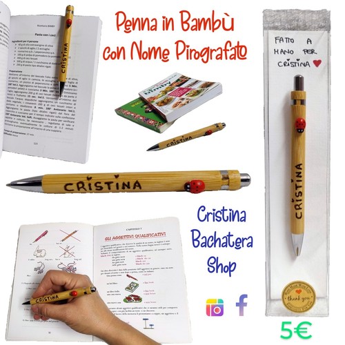 Penna legno bambù - in,